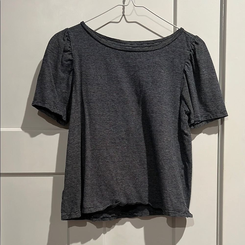LOFT Charcoal Short Sleeve Tee